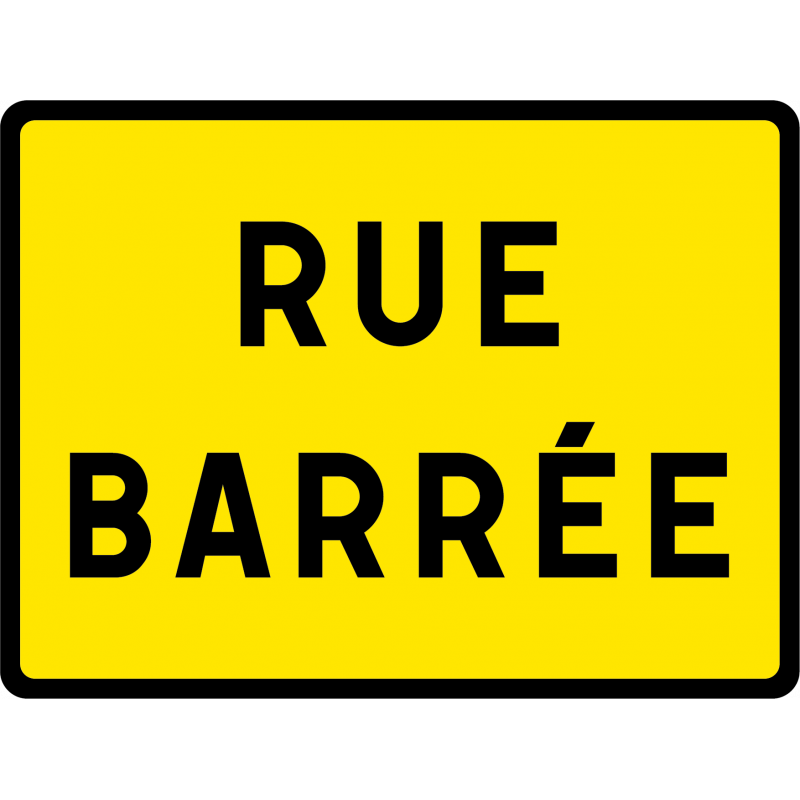 Rue bloquée pour déménagement